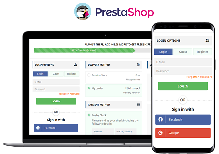 Commander une page avec PrestaShop