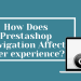 How does Prestashop navigation affect User experience