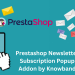 Module contextuel d'abonnement à la newsletter Prestashop par Knowband