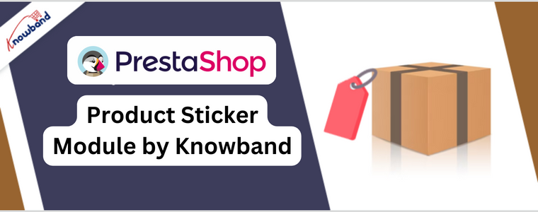 Moduł naklejek produktów Prestashop firmy Knowband