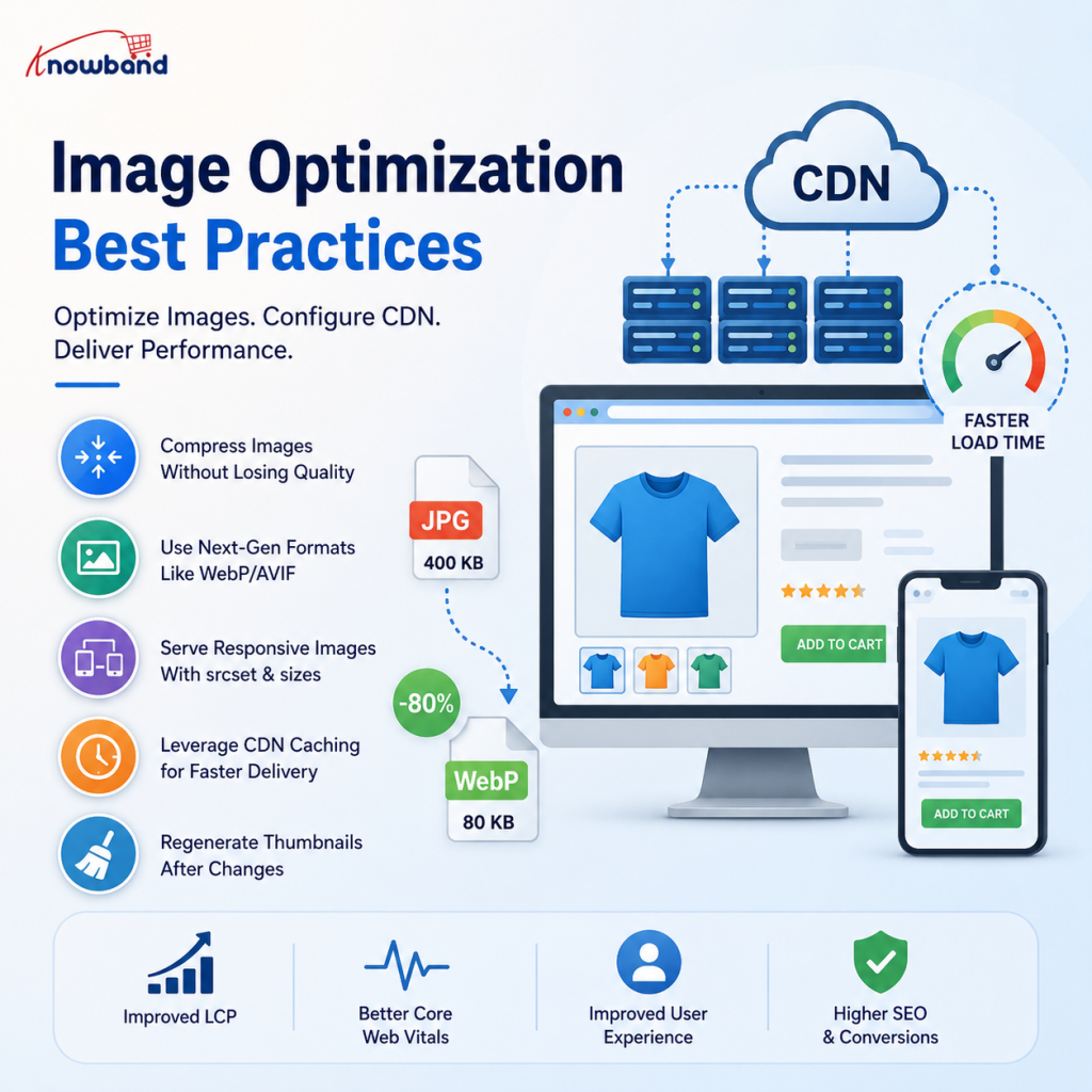 PrestaShop image optimization best practices with CDN caching and responsive images