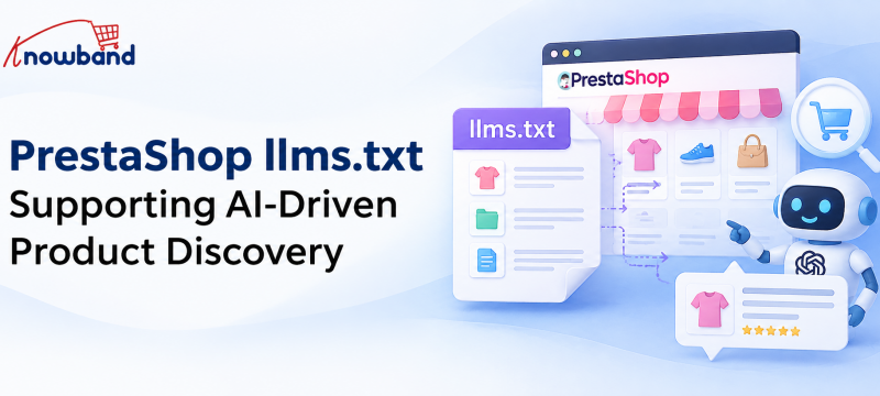 PrestaShop llms.txt helping organize product data for AI-driven product discovery